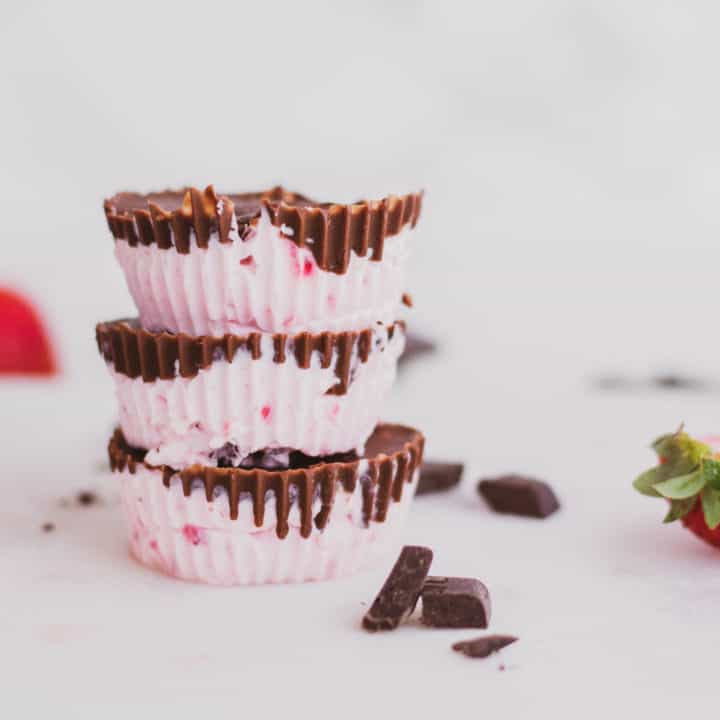Chocolate Covered Strawberry Fat Bombs