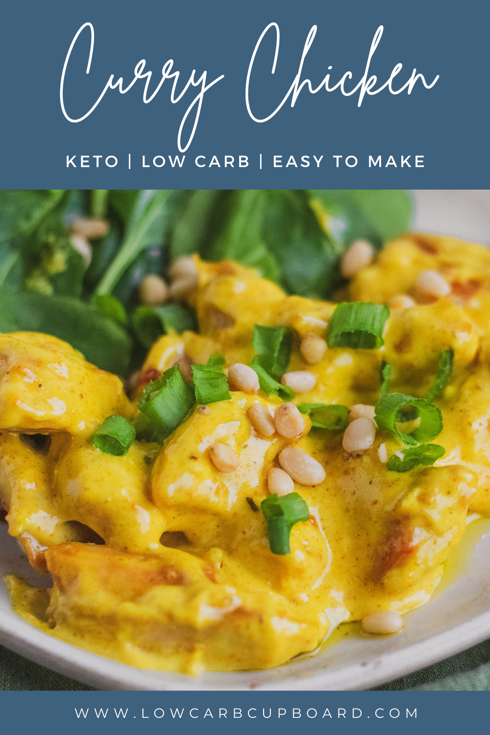 Curry Chicken - Easy to make keto and low carb recipe
